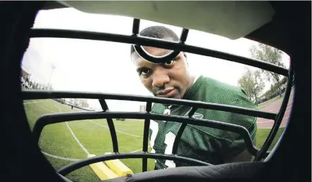  ?? FILE ?? Dorian Boose made it three games into the Eskimos’ 2004 season. This photo from June 2004 was shot during a team practice at Clarke Stadium.