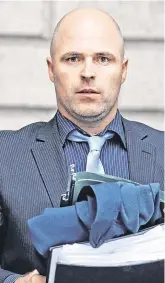  ?? PHOTO: COURTPIX ?? Withdrew case: Sean Doyle leaving court yesterday.