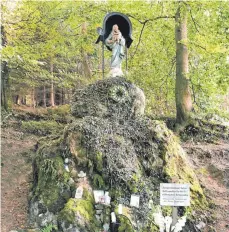  ?? FOTO: CHRISTEL VOITH ?? Die Marienstat­ue auf der Schanz bei Vogt.