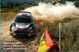  ??  ?? Kubica was drawn to rallying to improve his sensitivit­y to grip changes