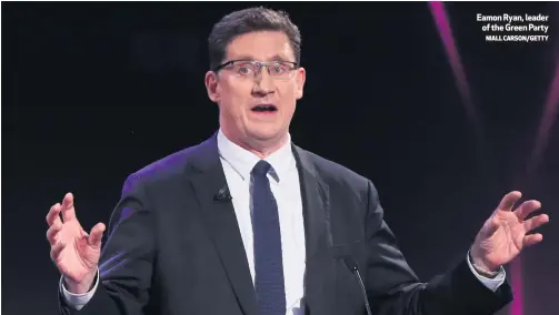  ?? NIALL CARSON/GETTY ?? Eamon Ryan, leader
of the Green Party