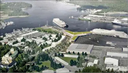  ?? SCHAUMAN ARKITEKTER ?? VISION ÖVER ÅBO HAMN. Ferry Terminal Turku heter projektet, som ska ge Åbo en gemensam terminal för Viking Line och Tallink Silja.