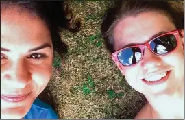  ??  ?? Cheap trip: Friends Zara Quli and Lucy Walker in Malaga, Spain