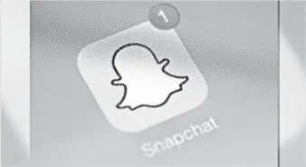  ?? AFP/GETTY IMAGES ?? Snapchat is an app where users set a time for how long recipients can view photos or videos.