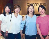  ??  ?? (From left) Edith Sy, Vivien Lee, Catherine Martos and Janet Ching.