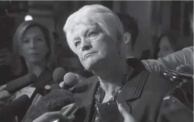  ?? CHRIS YOUNG/THE CANADIAN PRESS ?? Ontario Education Minister Liz Sandals is facing criticism after news that the government paid millions to unions.