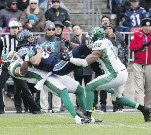  ?? STAN BEHAL FILES ?? DeVier Posey had a big season with the Toronto Argos in 2017, winning Grey Cup MVP honours and earning an invite to an NFL camp with the Baltimore Ravens. Now he’s back in the CFL, this time with the B.C. Lions.