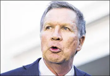  ?? CHERISS MAY / NURPHOTO ?? Ohio Gov. John Kasich in 2014 said he was unsure of such a bill’s constituti­onality when a House committee sent a heartbeat bill to the floor, where it failed.