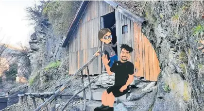  ?? Photo / Supplied ?? Ardie Savea’s virtual avatar shows off some of the virtual adventures at New Zealand sites.