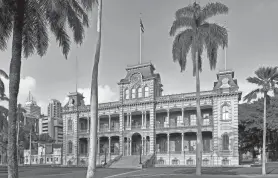  ?? ANDREA BRIZZI ?? Iolani Palace in Honolulu.