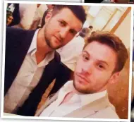  ??  ?? SELFIE KING: Smith poses alongside former world supermiddl­eweight champion Carl Froch [below]; celebrates victory with Ricky Burns [bottom right]; and sits next to Eddie and Barry Hearn [right]