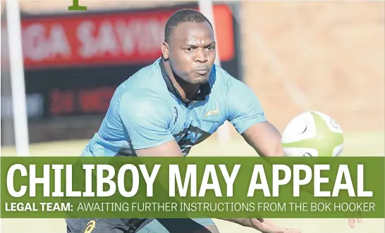  ?? Picture: Gallo Images ?? NAUGHTY. Springbok hooker Chiliboy Ralepelle’s rugby career could be over after receiving an eight-year ban yesterday.