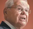  ?? ANDRES KUDACKI/AP ?? Sen. Bob Menendez has been defiant in the face of criticism from his colleagues, as he was after he first faced federal bribery charges eight years ago.