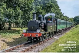  ?? JOHN FAULKNER ?? Calbourne approaches Ashey on August 4.