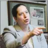  ?? Canadian Press photo ?? NDP MP Christine Moore takes part in an interview in her office in Ottawa on Friday.