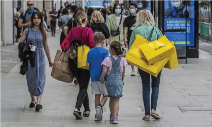  ?? Photograph: Guy Bell/REX/Shuttersto­ck ?? Oxford street in London as shops reopened on 15 June. ‘The sense of relief, however tentative, is palpable. It is also premature.’