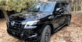  ??  ?? Also restyled for ’21 is the full-size Nissan Armada SUV.