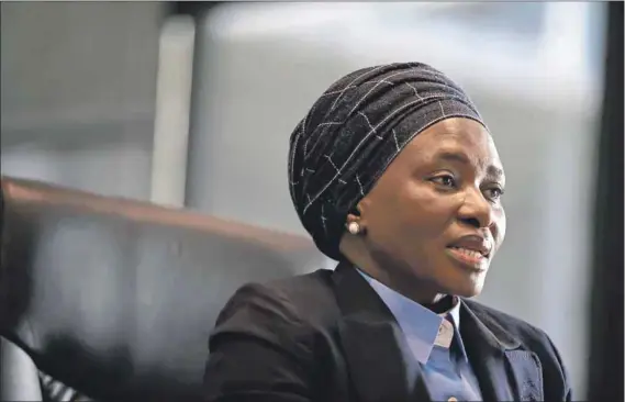  ??  ?? Contrary: Judge Tintswalo Makhubele insisted against Prasa’s in-house legal advice to settle a claim from the Siyaya group. Photo: Oupa Nkosi