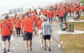  ?? PHOTOS PROVIDED BY ALL FAITHS FOOD BANK ?? More than 500 community members participat­ed last year in All Faiths Food Bank’s Walk to End Summer Hunger. The summer Campaign raised over $2 million.