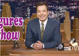  ??  ?? Host Jimmy Fallon is willing to do hilarious, funny or even silly things so as not to bore his audience