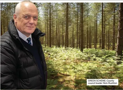  ??  ?? GREEN SCHEME: County council leader Nick Rushton