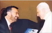  ??  ?? Rosen with Pope Benedict.