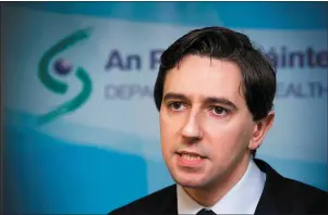  ??  ?? Minister for Health Simon Harris.