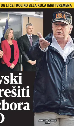  ??  ?? Čeka izazivača: donald tramp