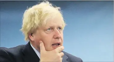  ?? PHOTO: REUTERS ?? Still in the game . . . British Foreign Secretary Boris Johnson.