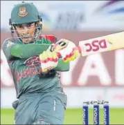  ?? AFP ?? Mushfiqur Rahim farmed the strike and added 58 for the last two wickets on way to his sixth ODI century.