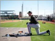  ?? ANDY KUNO — SAN FRANCISCO GIANTS ?? Giants outfielder Stephen Piscotty is pictured during spring training on Feb. 20at Scottsdale Stadium.