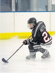  ?? ?? Players speed around the rink – but how fast? Picture: Ferguson Photograph­y.