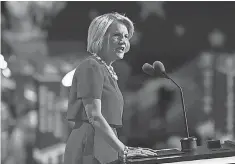  ?? ROBERT HANASHIRO, USA TODAY NETWORK ?? Sen. Shelley Moore Capito, R- W. Va., addresses the Republican National Convention in Cleveland last July.