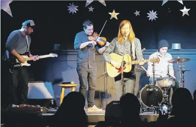  ?? SUBMITTED PHOTO/CALEIGH ROLLS ?? Jordan Musycsyn and band are shown performing during a fundraiser for the Ally Centre of Cape Breton at the Capri Club in Sydney on Saturday. Organizers are deeming the fundraiser a success, however the amount of money raised was not confirmed at press...