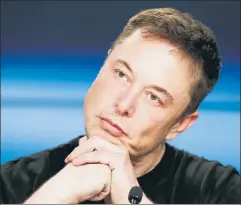  ??  ?? What have I done? Tesla CEO Elon Musk faces a formal SEC inquiry.