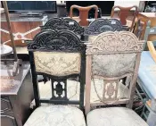  ??  ?? Some of a wide range of furniture from different eras