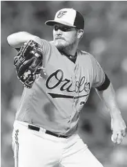  ?? GAIL BURTON/ASSOCIATED PRESS ?? Starter Wade Miley’s Orioles career started out rocky, but he made strong contributi­ons late in the season.