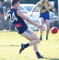  ??  ?? Right: Catani’s Brayden Kennedy snaps the first goal of the game; Photograph­s: Davyd Reid.