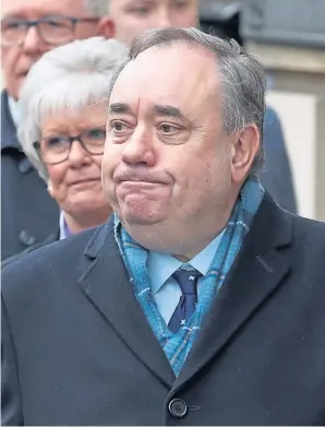  ??  ?? SALMOND INQUIRY: Sir Peter Housden, former permanent secretary at the Scottish Government, left, and former first minister Alex Salmond.