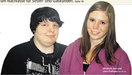  ?? Bild: SN/sam ?? Elisabeth Juen und Laura Fadinger