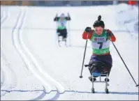  ?? WEI XIAOHAO / CHINA DAILY ?? Para cross-country skiing is one of six sports that will feature at the Beijing 2022 Winter Paralympic­s.