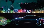  ??  ?? Right
The night’s graphics look nice, but they’re less realistic than 2015’s Need
For Speed.