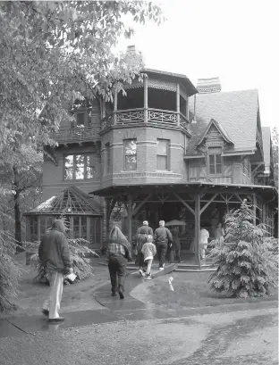  ?? Tribune News Service ?? The Mark Twain House, which sits in the leafy neighborho­od of Hartford, Conn., was home to famed American author Samuel L. Clemens, his wife and three daughters from 1874-1891.