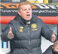  ??  ?? Celtic gaffer Neil Lennon