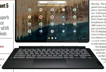  ?? ?? ABOVE At 13.3in, the detachable keyboard is similar to those on ultraporta­bles