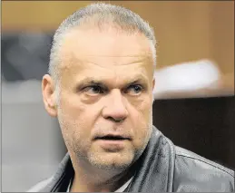  ?? PICTURE: CHRIS COLLINGRID­GE ?? Radovan Krejcir in the high court in Johannesbu­rg.