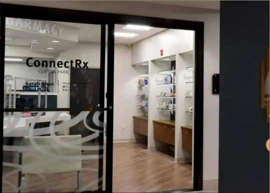  ?? Will Waldron / Times Union ?? Pharmacies operated by CDPHP include this one inside the 1785 Specialty Medical Practice in Clifton Park, which the health plan refers to as the “doctor’s office of the future.” In January, the plan will switch its pharmacy benefit manager from CVS Caremark to Capital Rx.