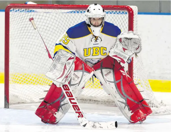  ?? — CP FILES ?? On Friday, UBC will honour former women’s hockey goalie Laura Taylor by retiring her jersey. The Kelowna native took her own life in April. Family, friends and teammates say it’s not only about rememberin­g her life, but keeping the mental illness...