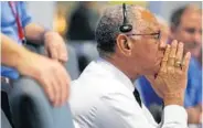  ?? BRIAN VAN DER BRUG/GETTY IMAGES FILE ?? NASA Administra­tor Charlie Bolden awaits the Curiosity rover’s landing on Mars in August in Pasadena, Calif.