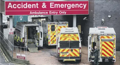  ??  ?? 0 A Scottish Ambulance Service spokespers­on said the figures can be partly be explained by a new priority call system.